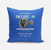 Thumbnail for PW1100G-JM design on blue pillow