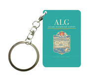 Thumbnail for Houari Boumediene Airport ALG Key Chain design on turquoise key chain