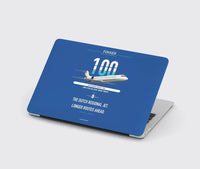Thumbnail for Fokker 100 design on blue MacBook case