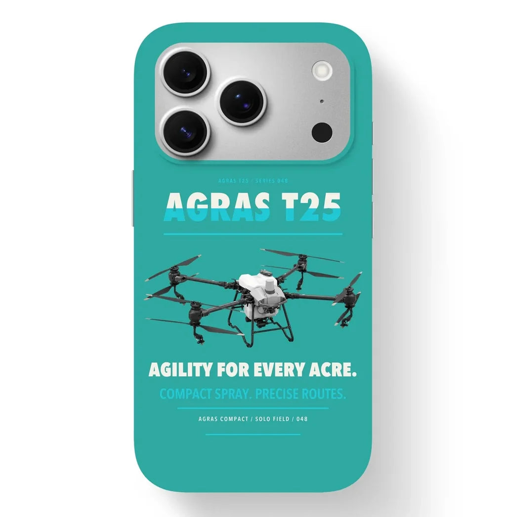 DJI Agras T25 Case design on turquoise iphone case
