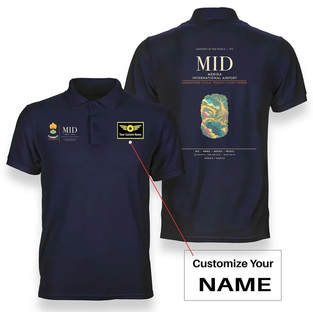 Merida International Airport MID Navy Blue+Name