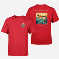 Thumbnail for VINTAGE G4361 - The Harbor Ferry Hop - Double-Side T-Shirt design on red double side t shirt