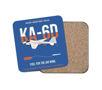 Thumbnail for KA-6D Intruder design on blue 1 piece coaster