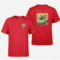 Thumbnail for VINTAGE G4157 - The Wingwalker's Wave - Double-Side T-Shirt design on red double side t shirt