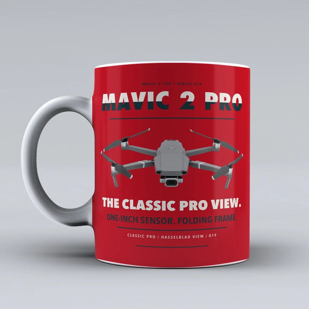 Mavic 2 Pro Mug design on red dji
