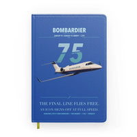 Thumbnail for Bombardier Learjet 75 Liberty design on blue notebook