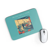Thumbnail for VINTAGE G4310 - The Dawn Arrival Coffee - Designed Mouse Pads design on turquoise rectangle