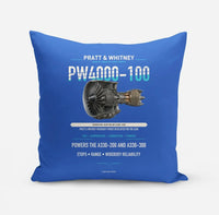 Thumbnail for PW4000-100 design on blue pillow