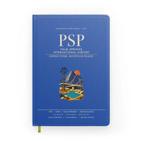 Thumbnail for Palm Springs International Airport (PSP) design on blue notebook