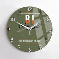 Thumbnail for Avro Lancaster B I design on green army no frame wall clock