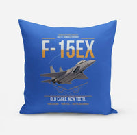 Thumbnail for F-15EX Eagle II design on blue pillow