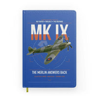 Thumbnail for Supermarine Spitfire Mk IX design on blue notebook