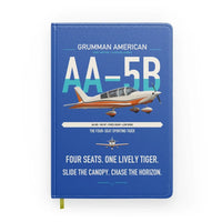 Thumbnail for Grumman American AA-5B Tiger design on blue notebook
