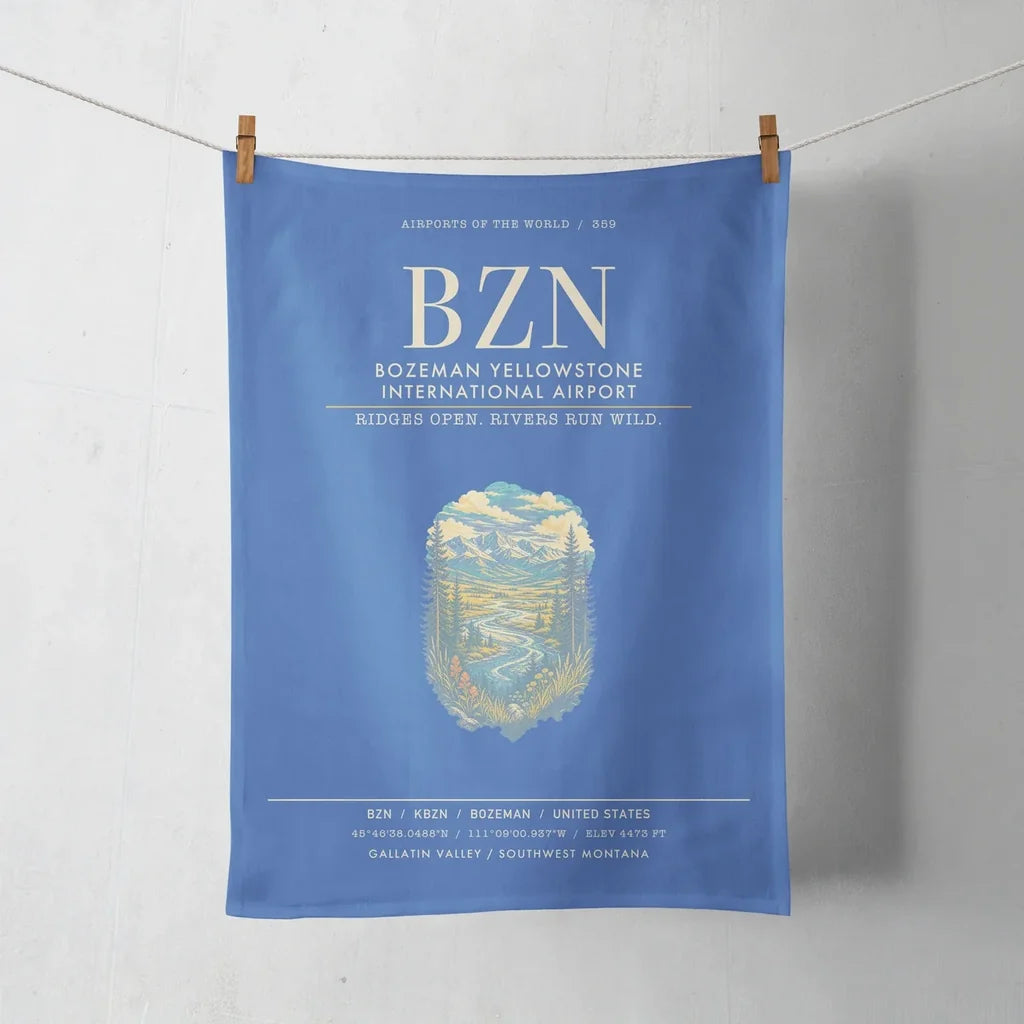 Bozeman Yellowstone International Airport BZN - Blue
