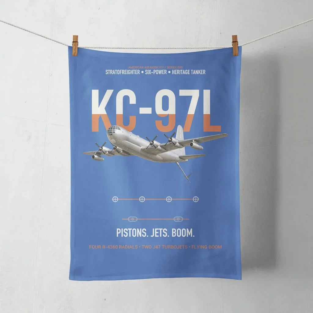KC-97L STRATOFREIGHTER design on blue towel