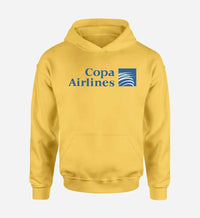 Thumbnail for Copa Airlines logo printed on yellow hoodie