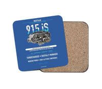 Thumbnail for 915 iS design on blue 1 piece coaster