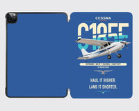 Thumbnail for Cessna A185F Skywagon design on blue ipad tablet case