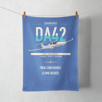 Thumbnail for Diamond DA42-VI design on blue towel
