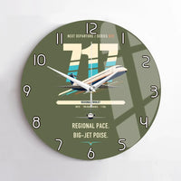 Thumbnail for Boeing 717-200 design on green army no frame wall clock