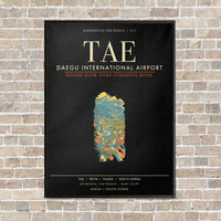 Thumbnail for Daegu International Airport TAE - Canvas Framed - Black