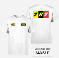 Thumbnail for Flat Colourful 787 Designed Double-Side T-Shirts - view 15