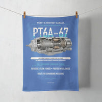 Thumbnail for PT6A-67 design on blue towel