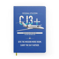 Thumbnail for Cessna Citation CJ3+ design on blue notebook