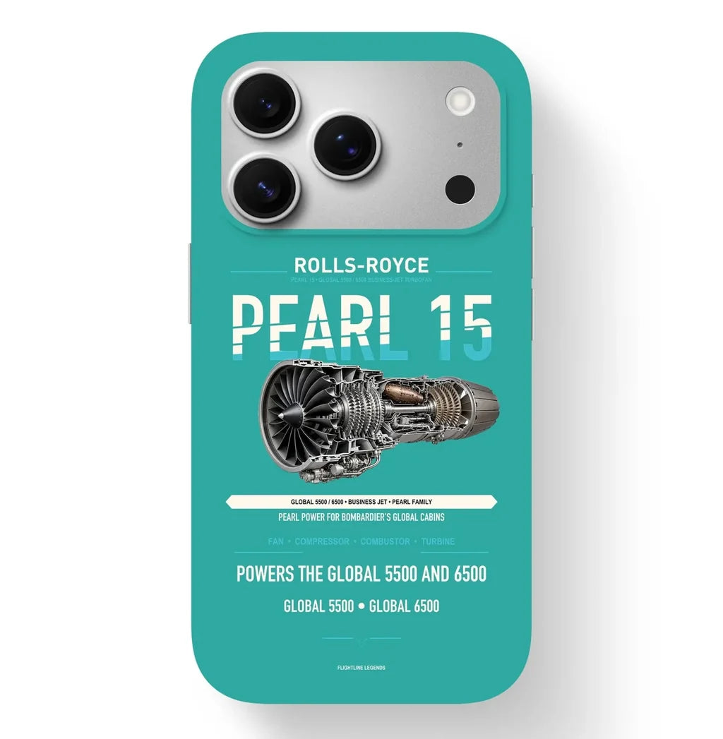 PEARL 15 Case design on turquoise iphone case