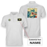 Thumbnail for VINTAGE G4295 - The High Desert Speed Trap - Double-Side Polo T-Shirt design on white+name