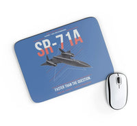 Thumbnail for SR-71A Blackbird design on blue rectangle mouse pad