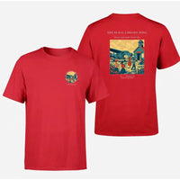 Thumbnail for VINTAGE G4392 - The Rural Library Wing - Double-Side T-Shirt design on red double side t shirt