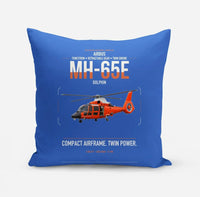 Thumbnail for Airbus MH-65E Dolphin design on blue pillow