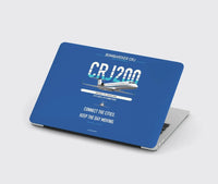 Thumbnail for Bombardier CRJ200 design on blue MacBook case