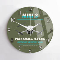 Thumbnail for DJI Mini 3 design on green army no frame wall clock