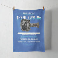 Thumbnail for TRENT XWB-84 design on blue towel