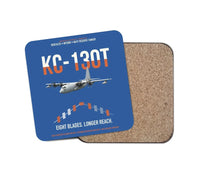 Thumbnail for KC-130T NP2000 design on blue 1 piece coaster