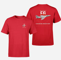 Thumbnail for Hawker Hunter F6 design on red t-shirt, double-side print