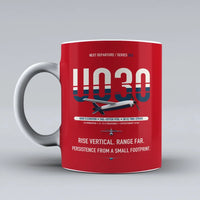 Thumbnail for U030 Flexrotor Mug design on red airbus