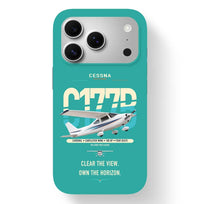 Thumbnail for Cessna 177B Cardinal design on turquoise magsafe iphone case, for iPhone 17 Pro
