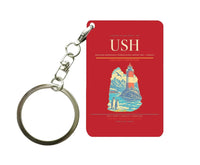 Thumbnail for Malvinas Argentinas International Airport (USH) design on red key chain