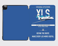 Thumbnail for Cessna Citation XLS design on blue ipad tablet case