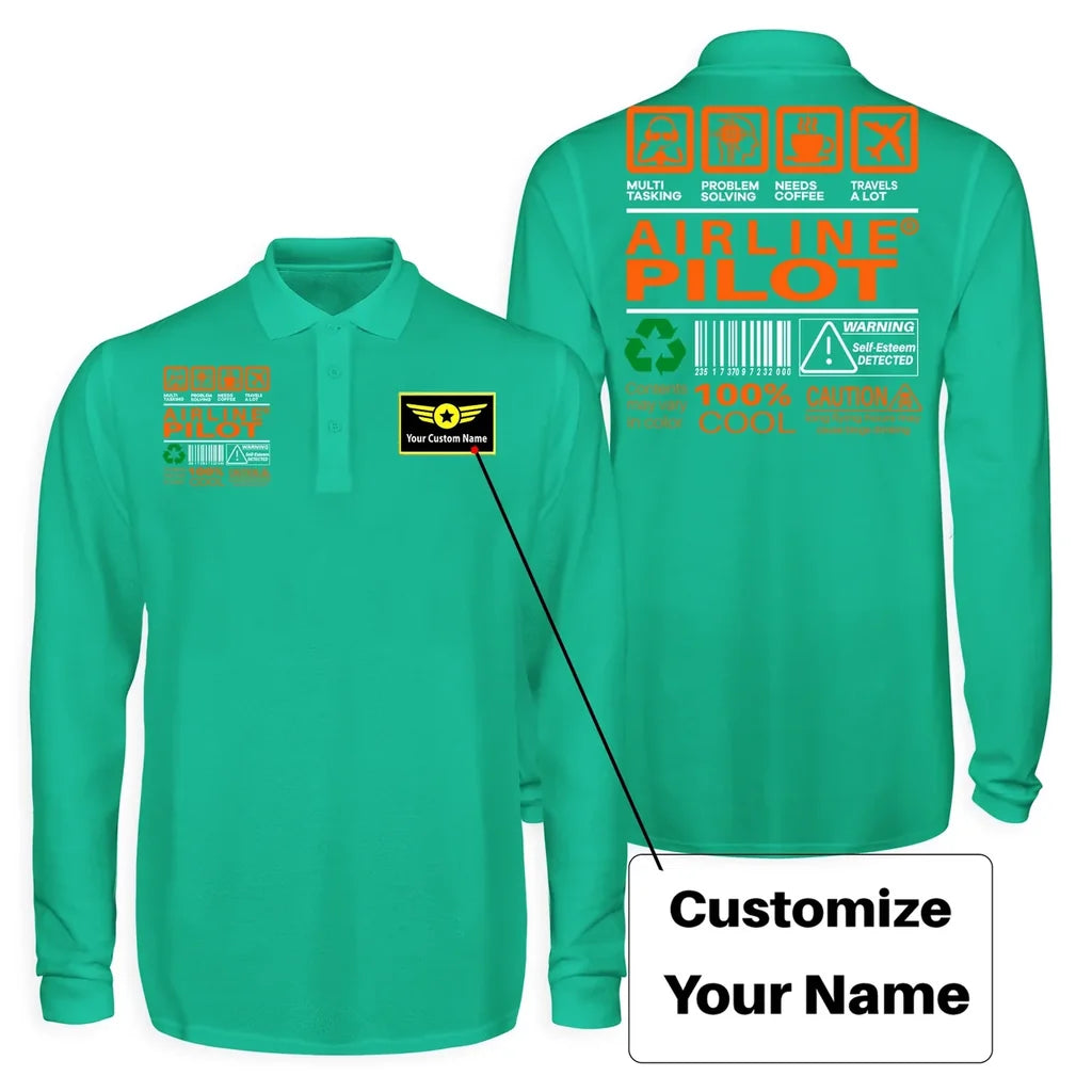 Customisable Airline Pilot Label T-Shirt - view 15