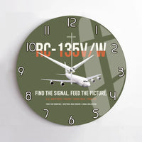Thumbnail for RC-135V W Rivet Joint design on green army no frame wall clock