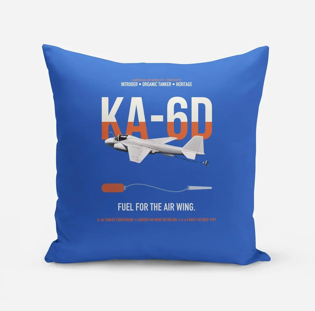 KA-6D Intruder design on blue pillow