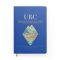 Thumbnail for Urumqi Diwopu International Airport (URC) design on blue notebook