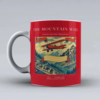 Thumbnail for VINTAGE G4038 - The Mountain Mail - Ceramic Mug design on red