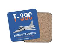 Thumbnail for T-38C Talon design on blue 1 piece coaster