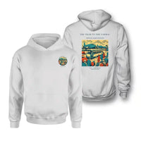 Thumbnail for VINTAGE G4372 - The Tram To The Tarmac - Double-Side Hoodie design on white double side