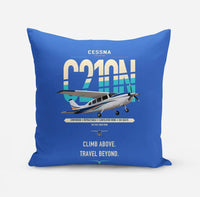 Thumbnail for Cessna T210N Centurion design on blue pillow